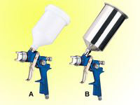 HVLP gravity feed spray gun