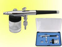 Double action air brush set